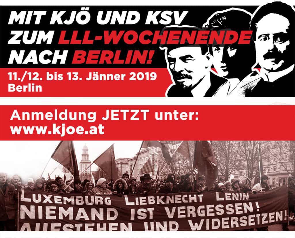 Wir fahren zur Luxemburg-Liebknecht-Lenin-Demonstration in Berlin